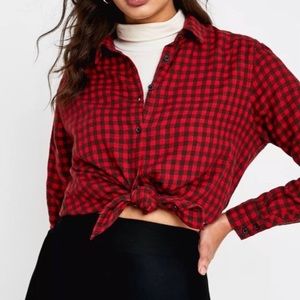 Urban Outfitters Eli Perfect Button-Down Flannel Shirt, XS